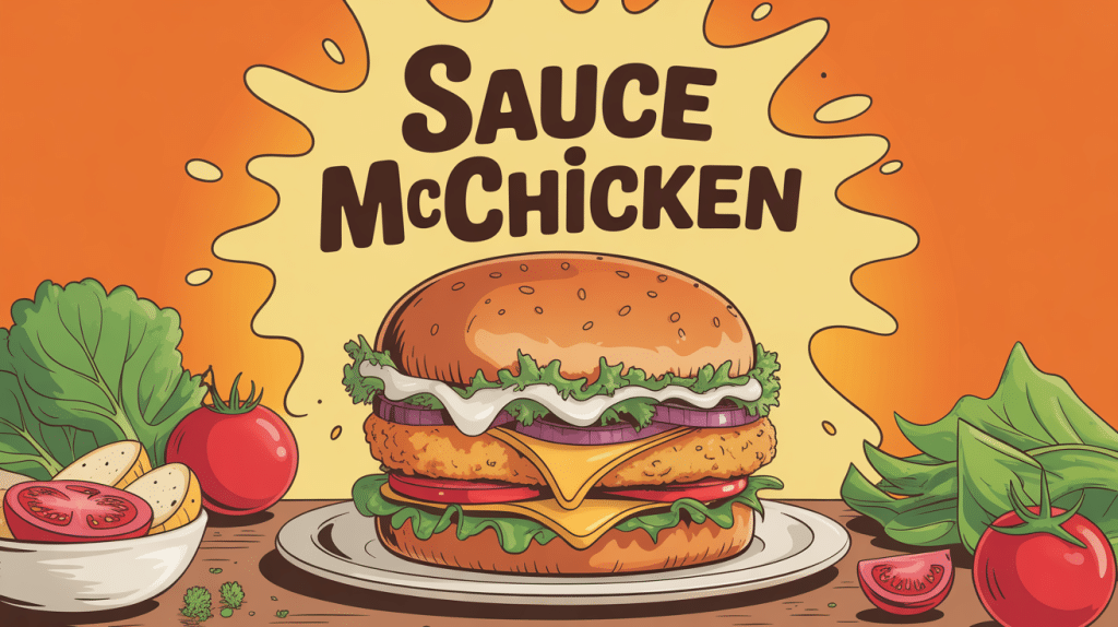 sandwich sauce mc chicken crémeuse avec ingrédients