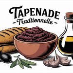 Bol de tapenade recette traditionnelle avec olives, câpres et anchois