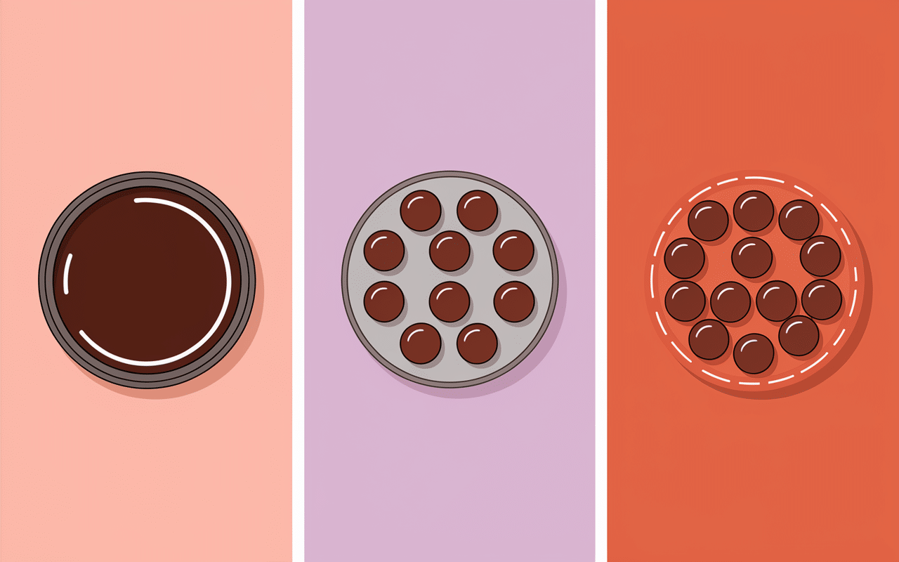 Étapes fabrication moule bonbon chocolat démoulage