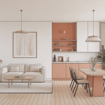 amenagement salon salle à manger 20m2 visuel zones et circulation