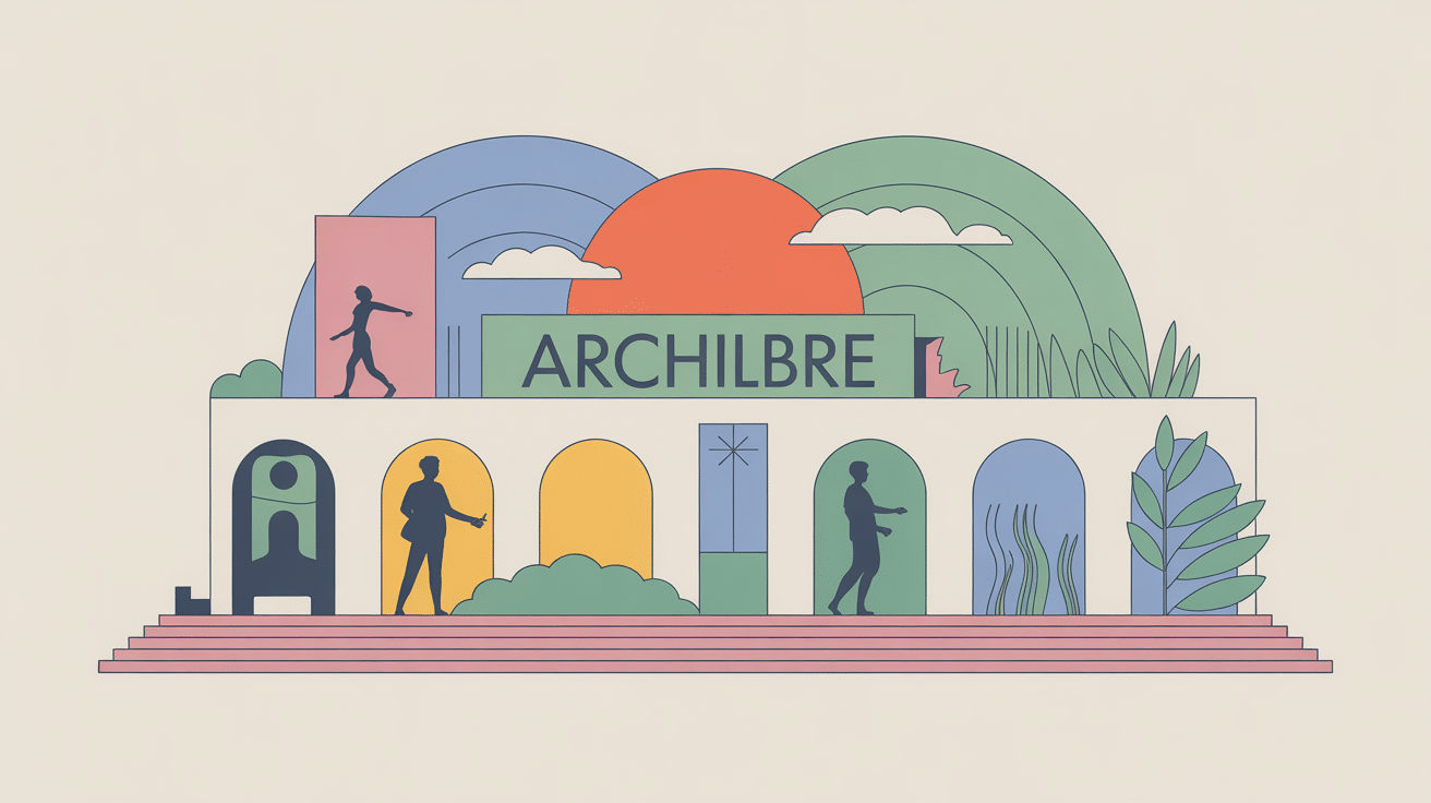 Illustration archilibre équilibre architecture et bien-être