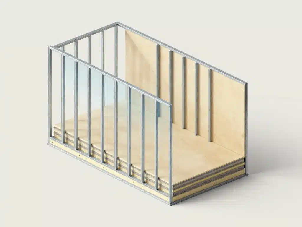 Coupe éclatée de la composition des murs maison phenix