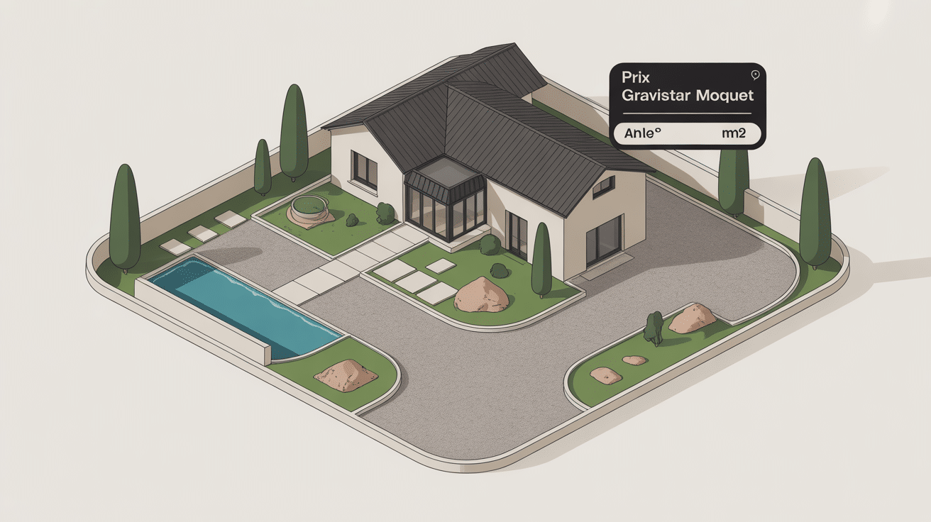 daniel moquet prix au m2 gravistar pour allée et cour