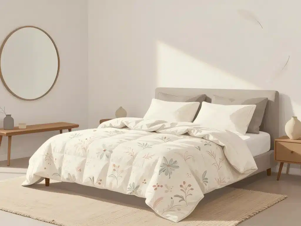 Chambre moderne avec édredon grand-mère