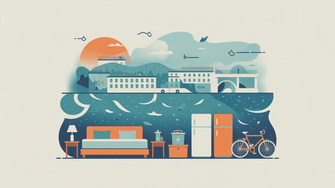 illustration encombrants biarritz, collecte, déchetterie, réemploi