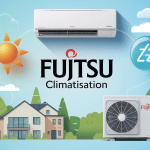 Fujitsu climatisation guide visuel réversible maison appartement