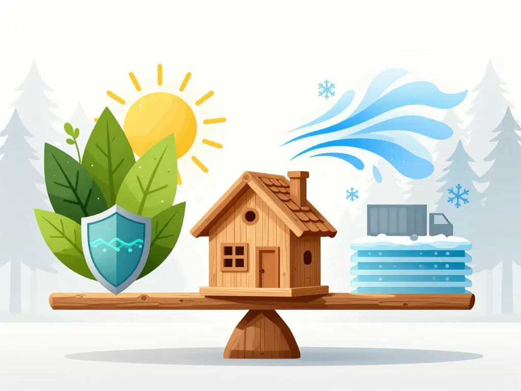 Balance des atouts et contraintes d’une maison en bois de russie