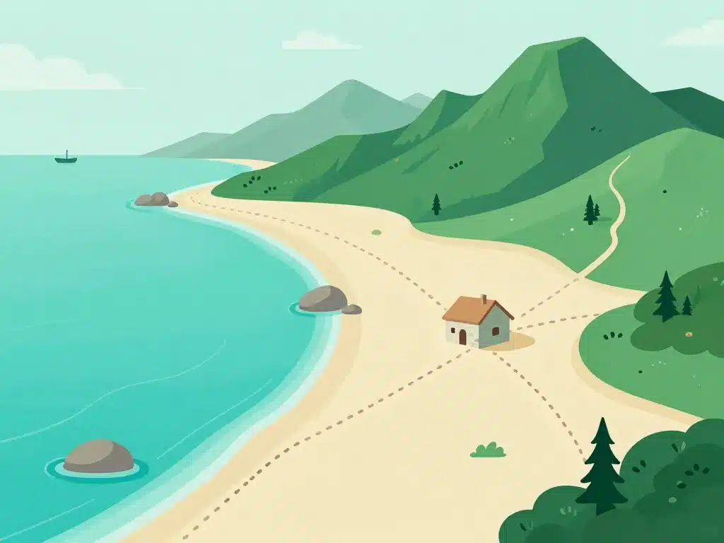 carte poétique autour d’un pagliaghju, mer et montagne