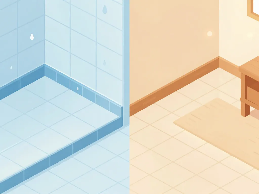 plinthe bois ou carrelage selon usage cuisine salle de bains salon