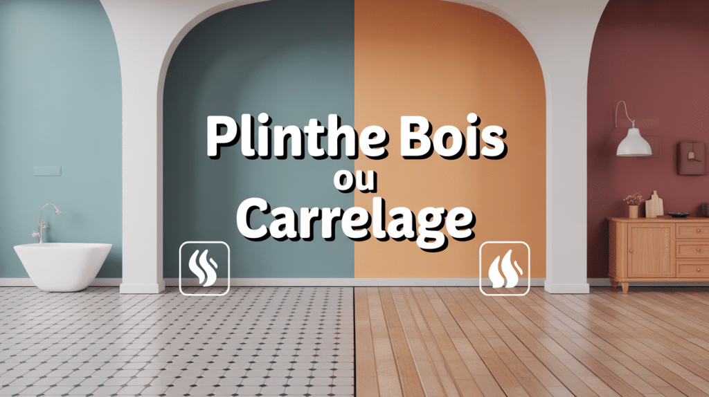 plinthe bois ou carrelage pour pièces sèches et humides