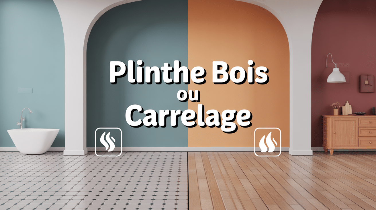 plinthe bois ou carrelage pour pièces sèches et humides