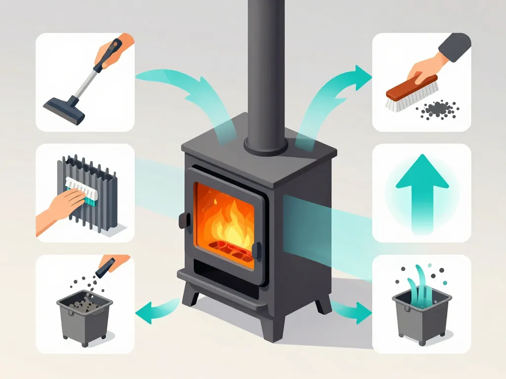 poêle à pellet mcz problème : schéma des vérifications de base
