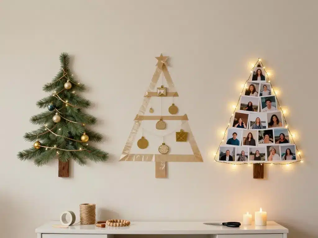 Sapin mural DIY idées créatives
