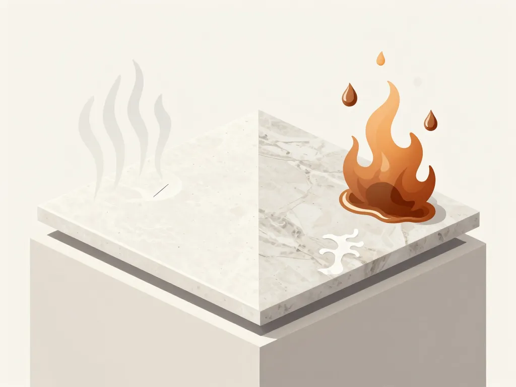 Silestone ou Dekton résistance chaleur rayures taches