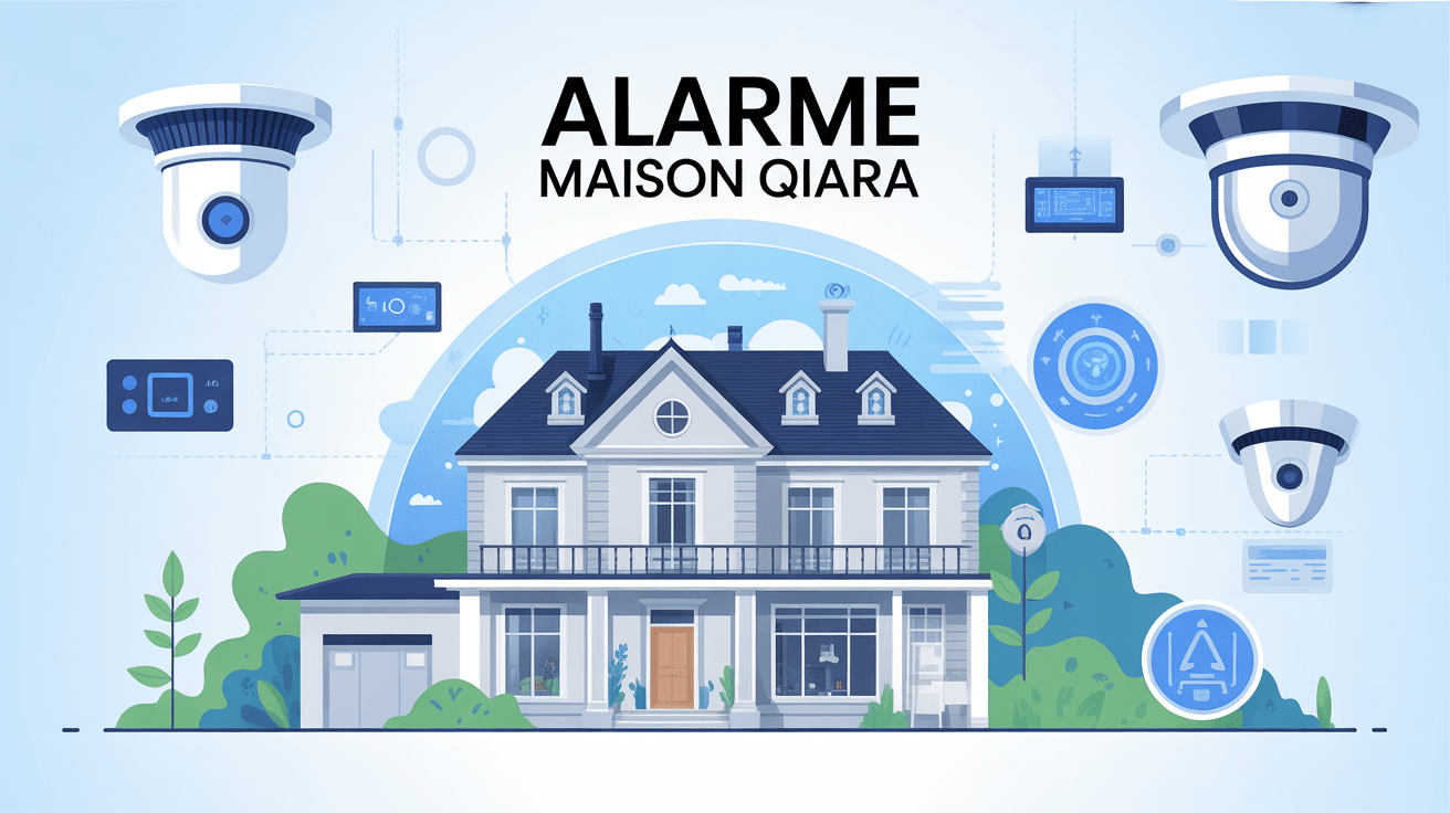 Alarme maison Qiara illustration sécurité connectée