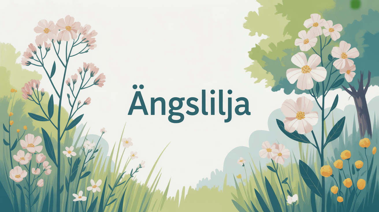 ängslilja dans jardin champêtre scandinave