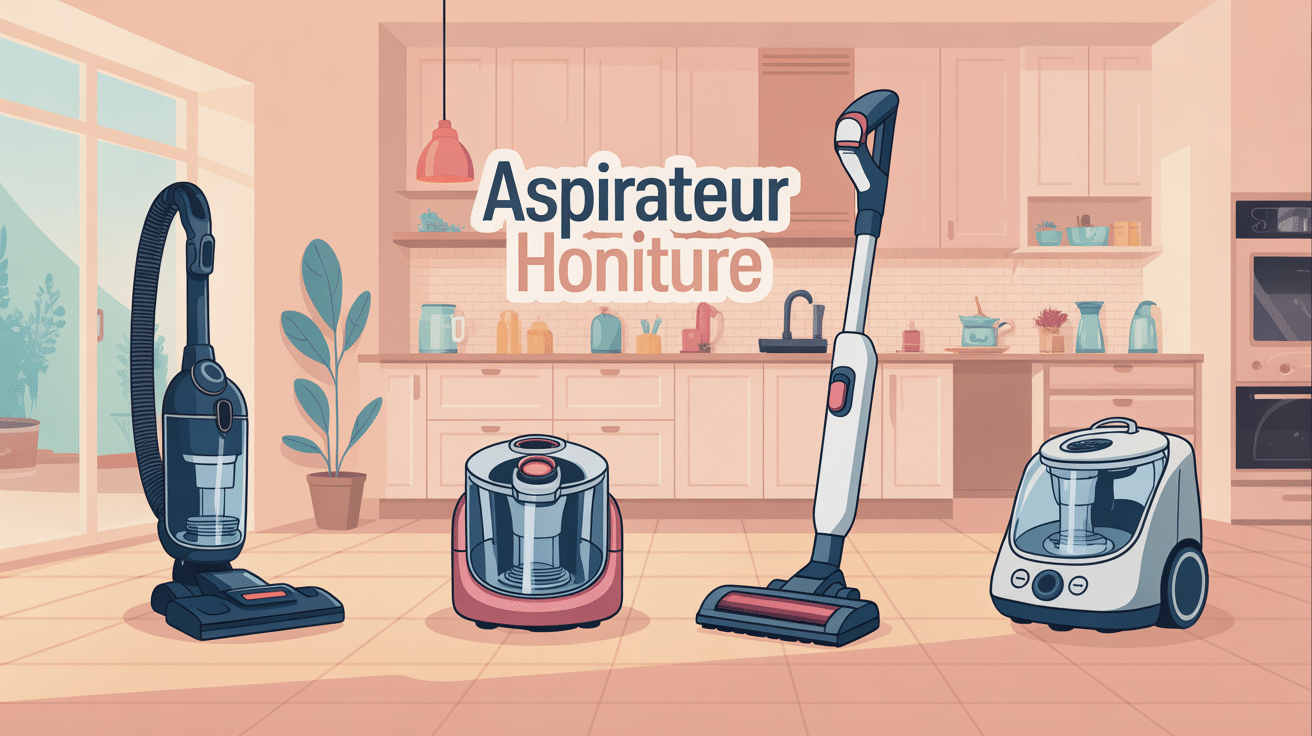 Différents modèles d'aspirateur Honiture dans un intérieur moderne