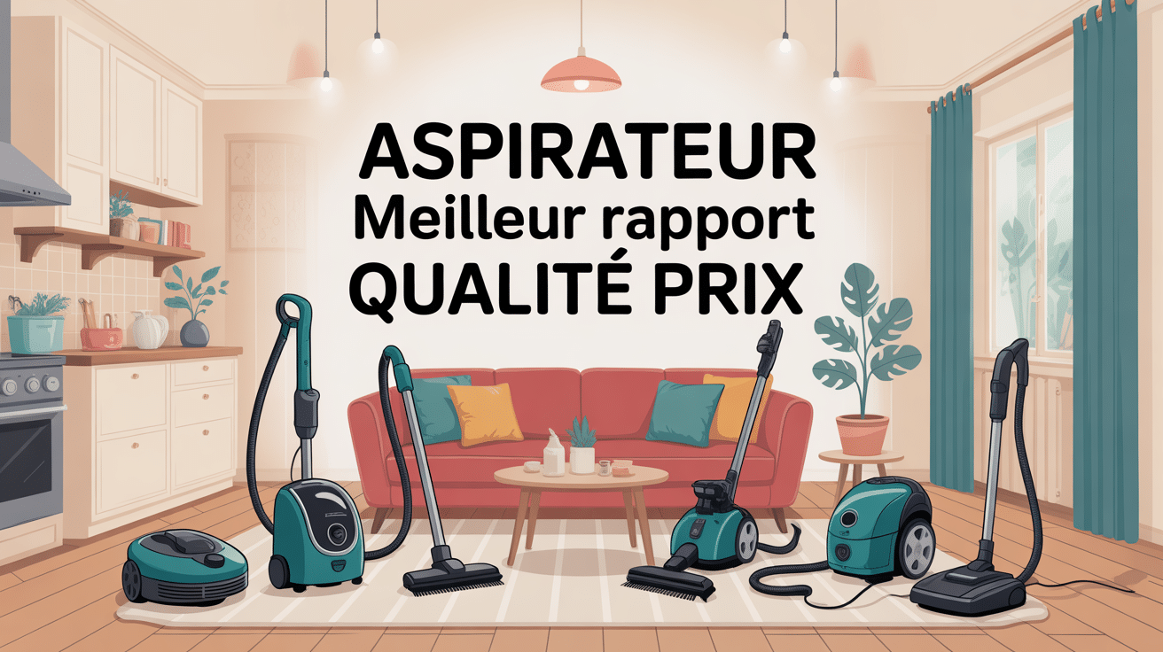 aspirateur meilleur qualité prix dans un salon moderne
