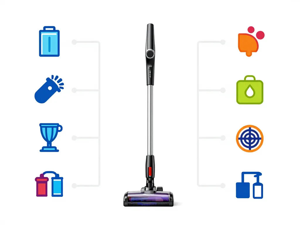 balais électrique sans fil schéma critères sélection