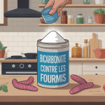 bicarbonate fourmis illustration cuisine moderne