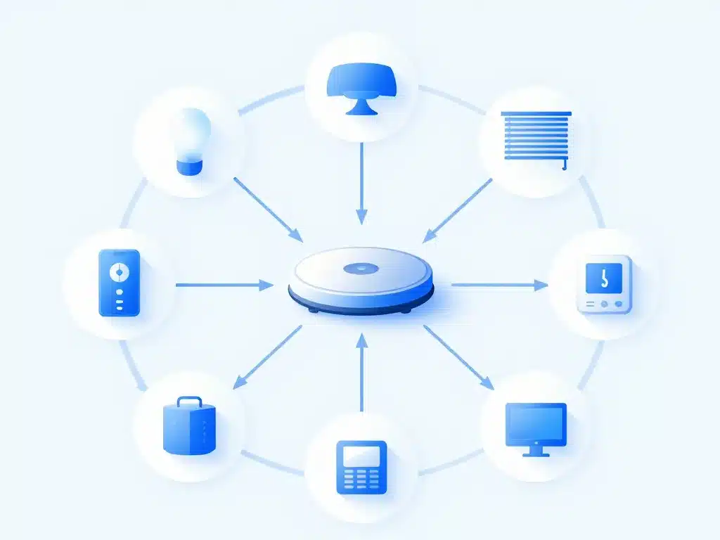 c'est quoi la domotique schéma composants maison intelligente