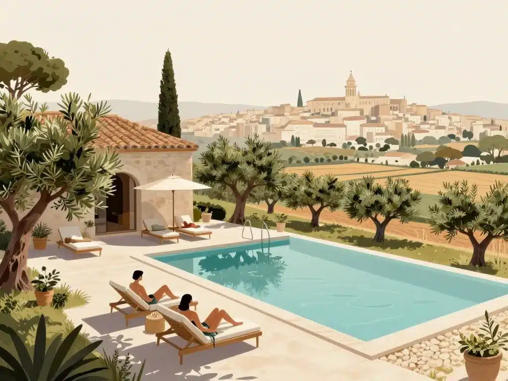 Casa Maca Ibiza atmosphère finca chic piscine vue campagne