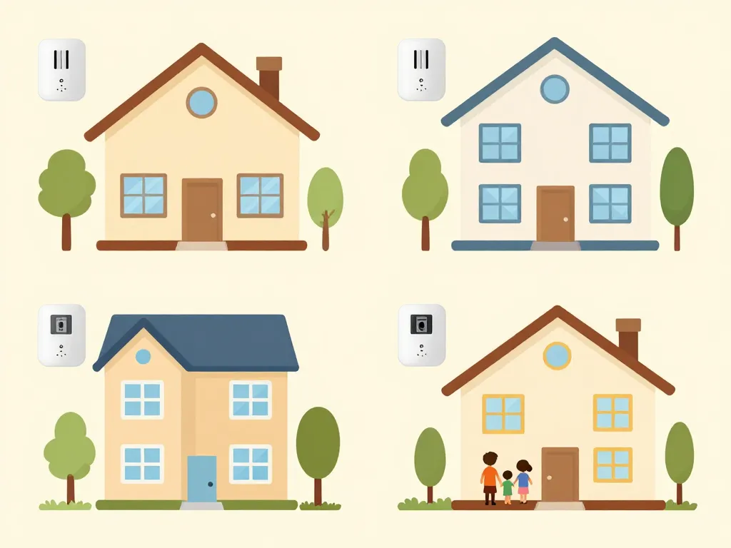 Comparatif configuration alarme maison Qiara selon le logement