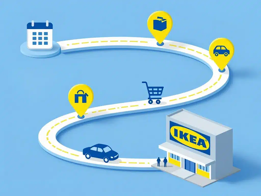 ikea liste magasin étapes préparation visite