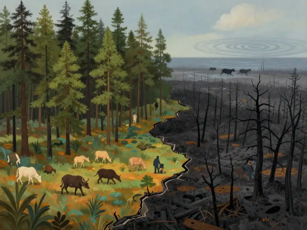 Conséquences incendie Biganos sur habitants et nature