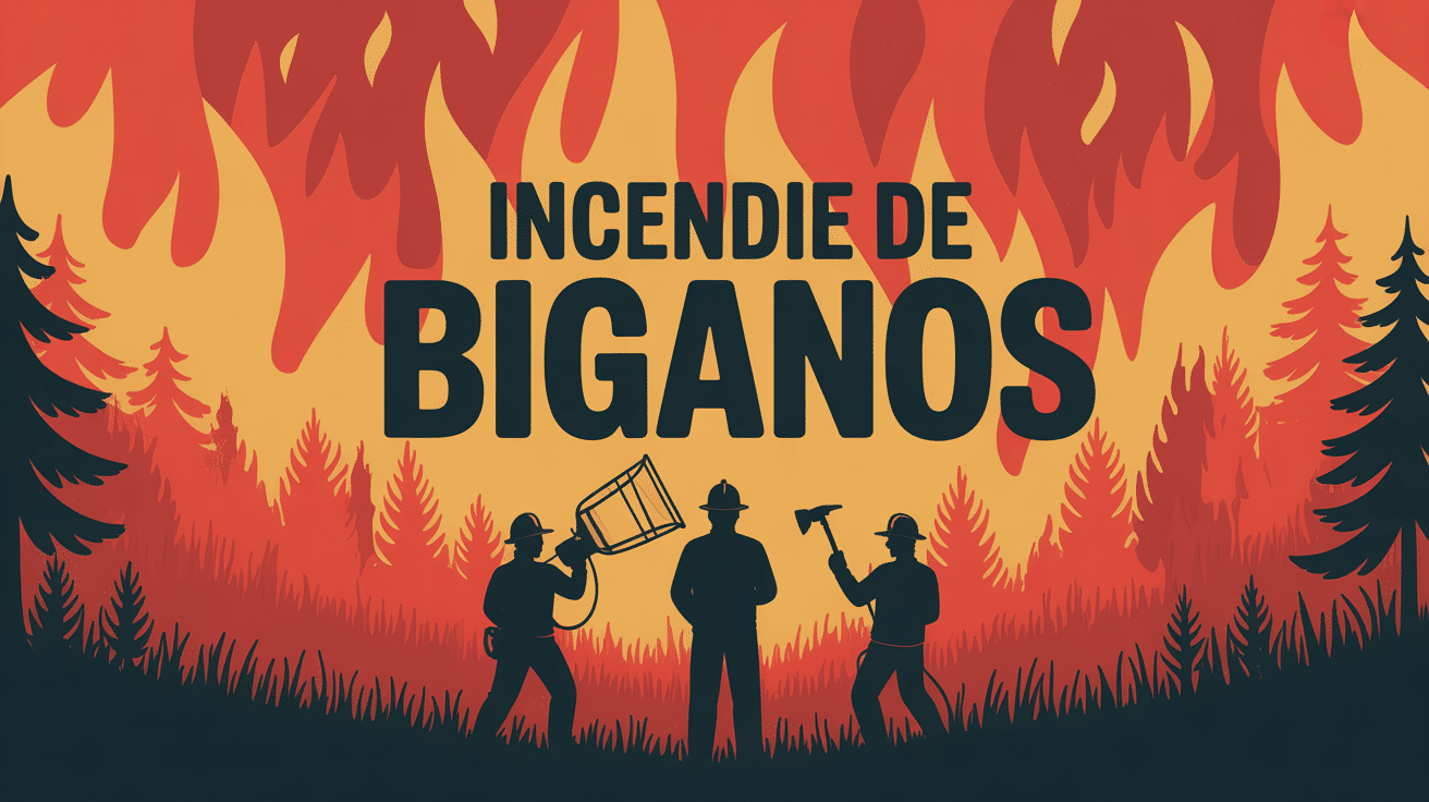Illustration incendie Biganos pompiers forêt pins