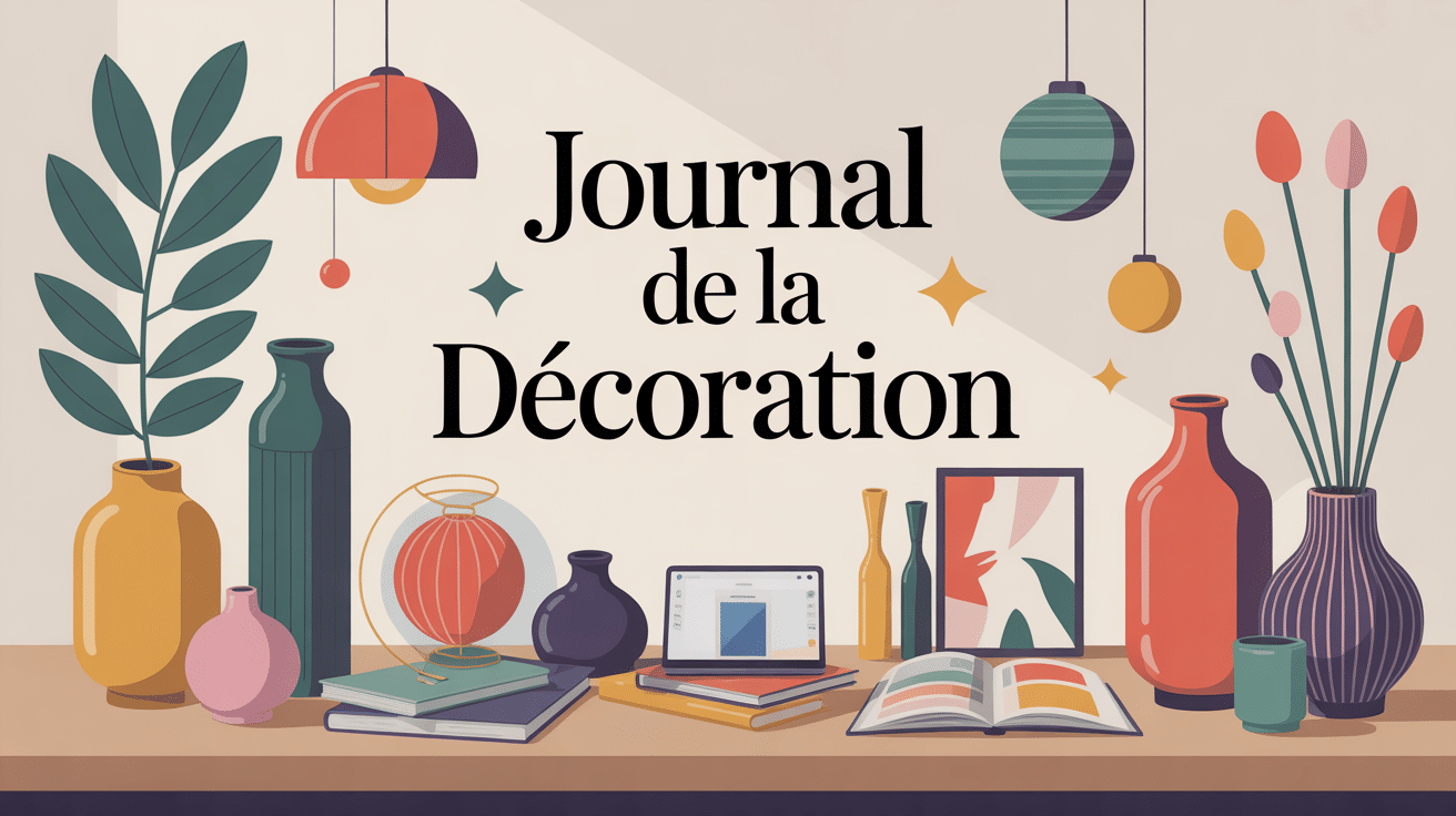 journal de la decoration illustration colorée tendance