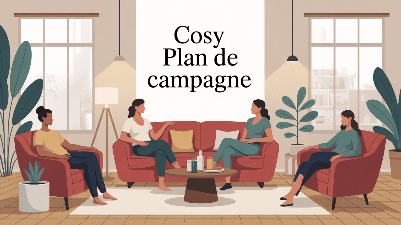 illustration chaleureuse le cosy plan de campagne