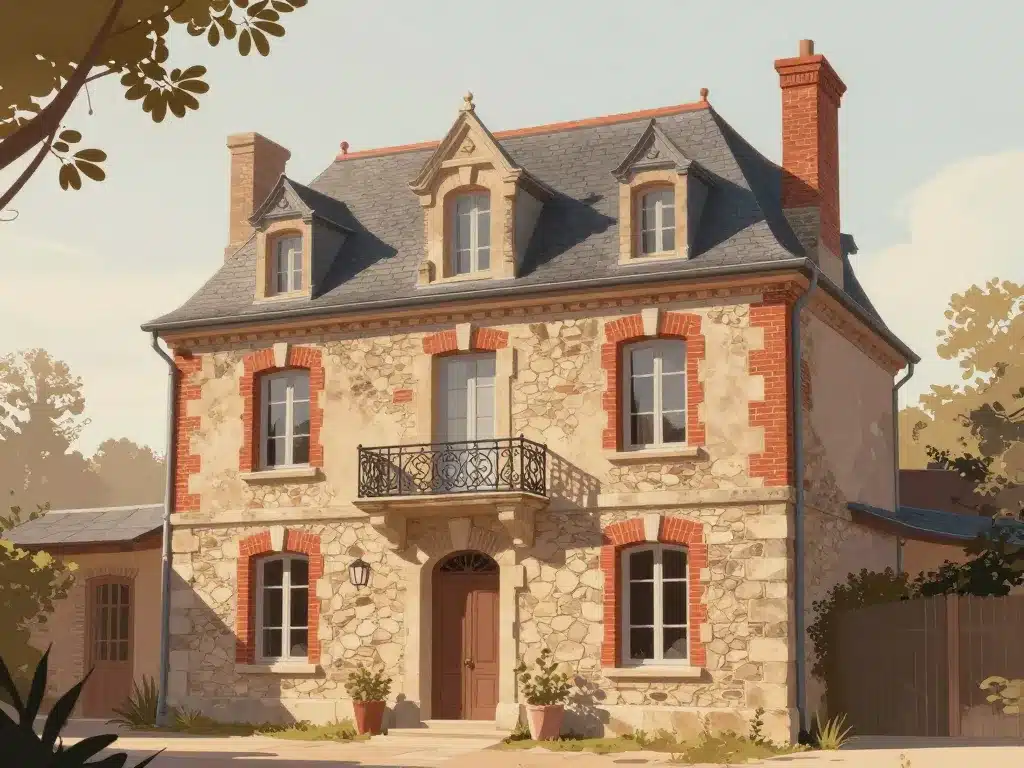 Maison en meulière illustration charme et détails