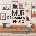 Mur cadre photo harmonieux contemporain