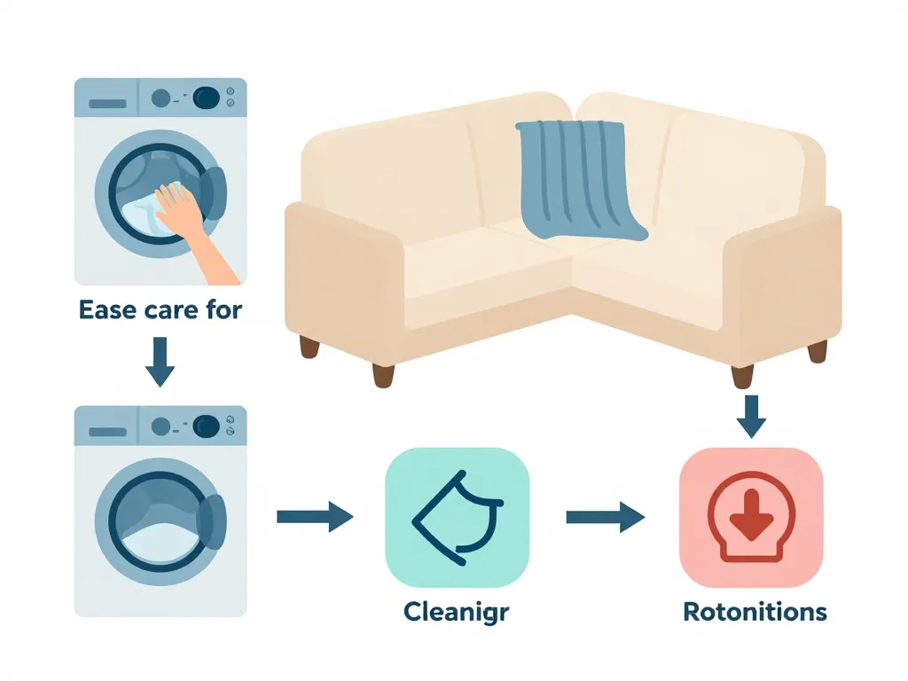 plaid canapé d'angle entretien facile et durable