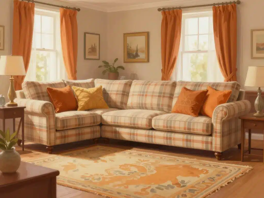 plaid pour grand canapé et décoration chaleureuse