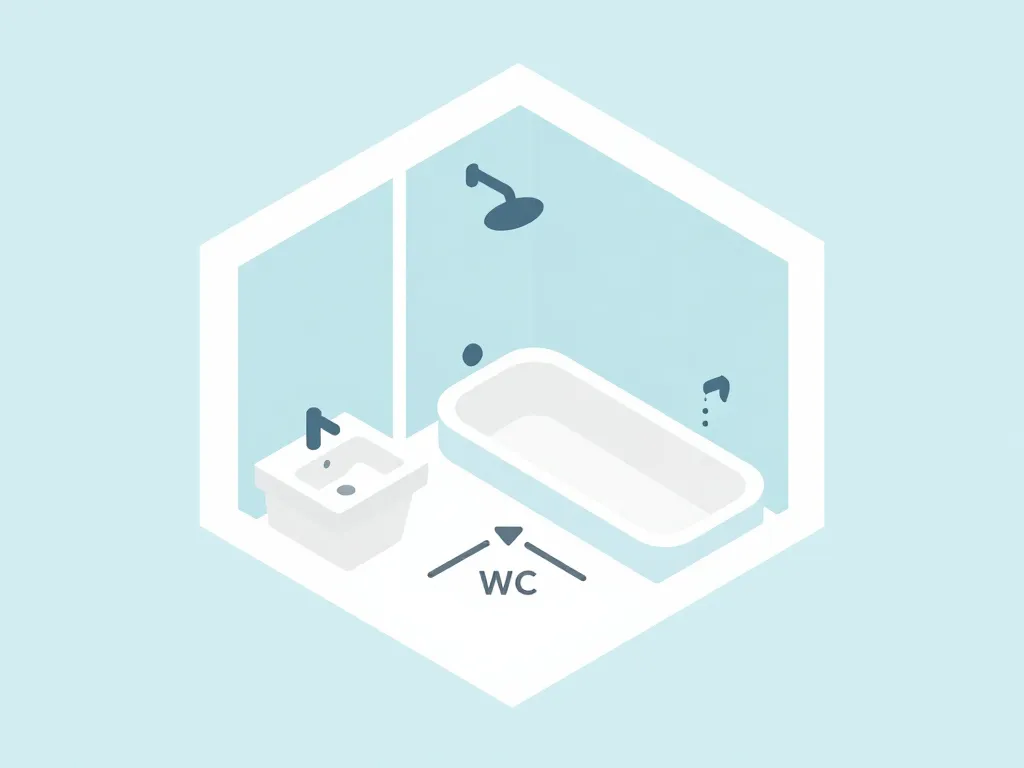 plan pour salle de bain bases zones clés