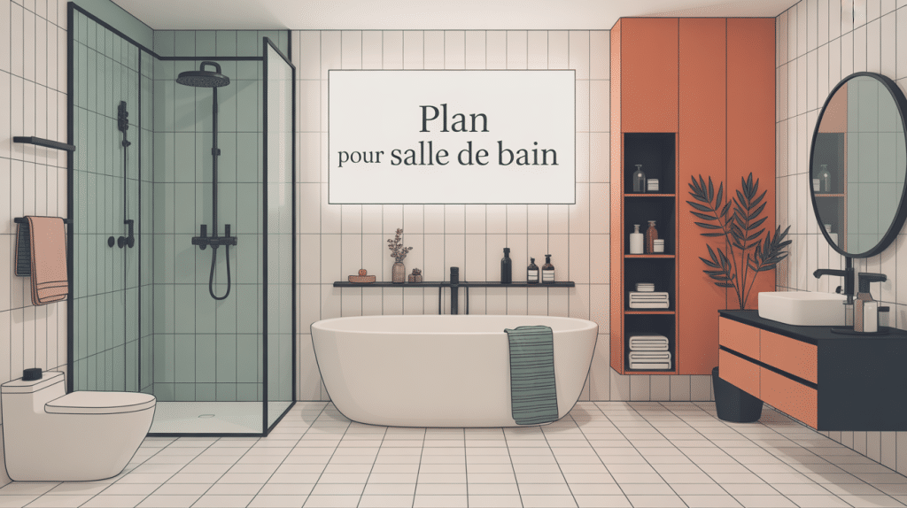 plan pour salle de bain moderne et optimisé