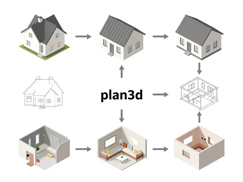 plan3d schéma des différents types de plans 3D