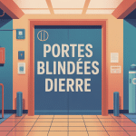 Illustration portes blindées Dierre sécurisée moderne