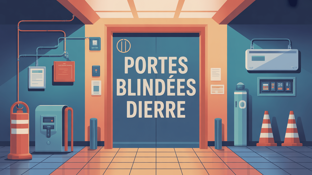 Illustration portes blindées Dierre sécurisée moderne