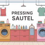 pressing sautel illustration devanture pressing quartier