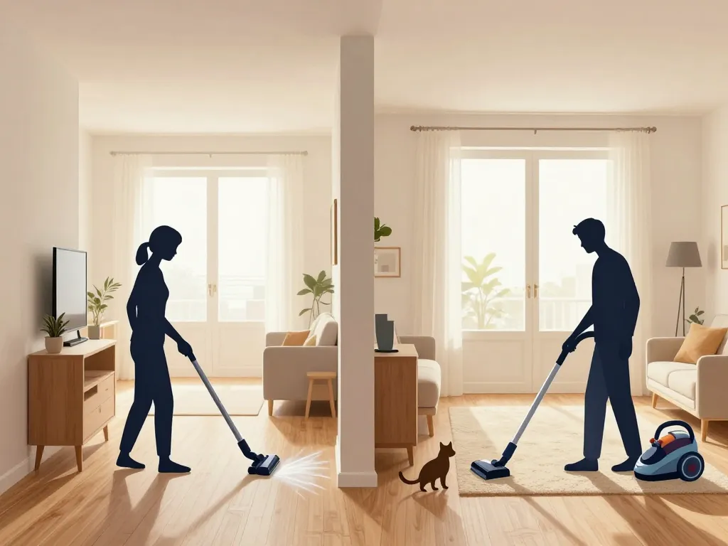 aspirateur balai puissance selon sol et logement