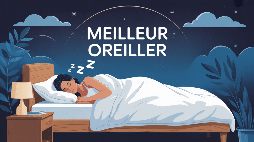 Quel est le meilleur oreiller illustration sommeil paisible