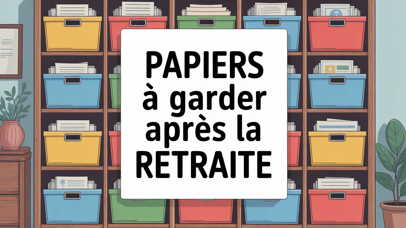 illustration armoire organisée quels papiers garder après la retraite