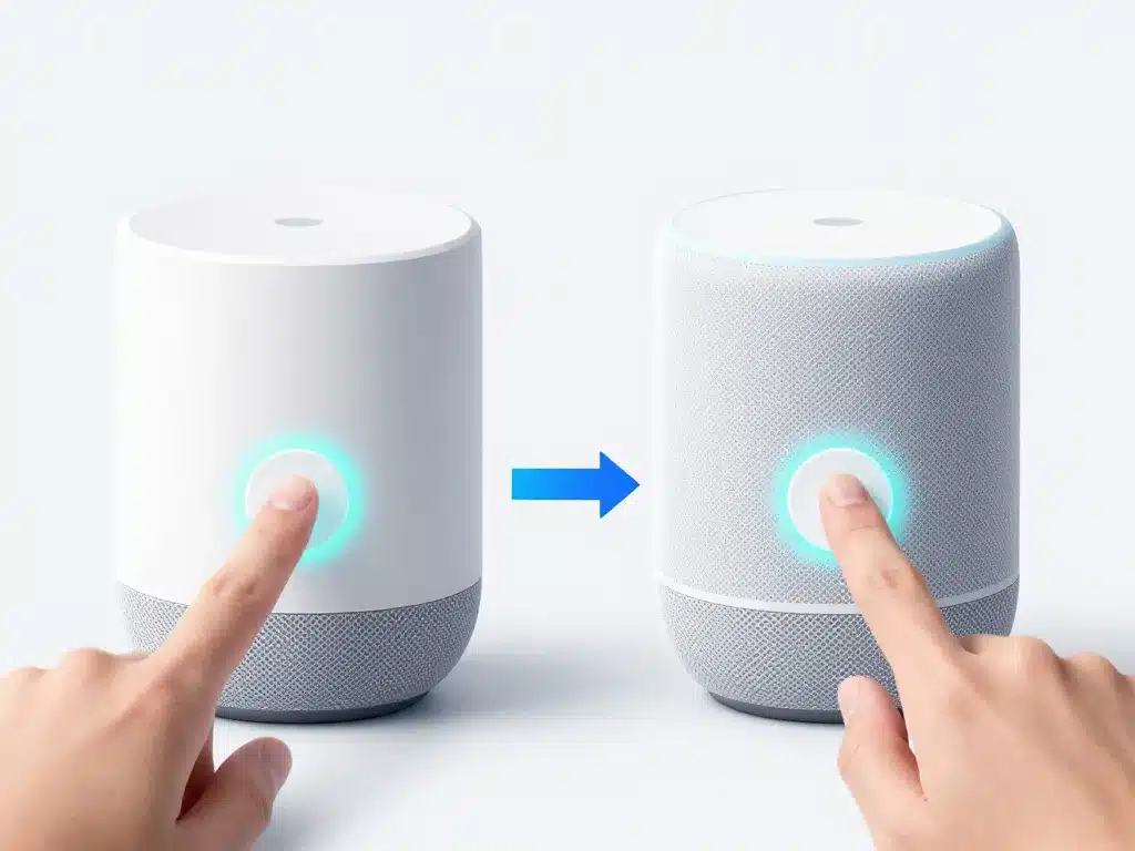 Schema reinitialiser google home mini boutons