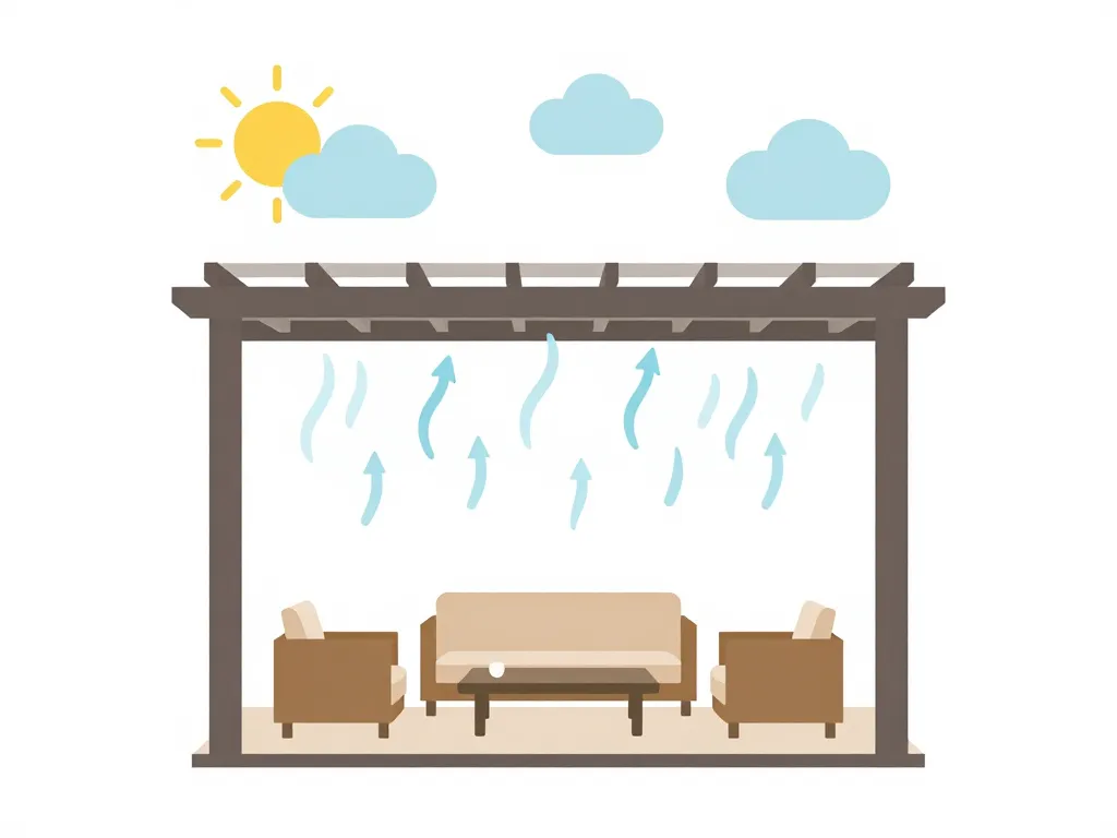 schéma toit pergola bioclimatique lames orientables