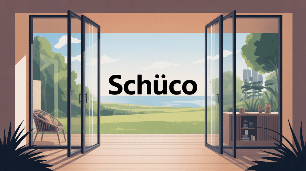 Vue globale menuiseries Schüco aluminium et PVC haut de gamme