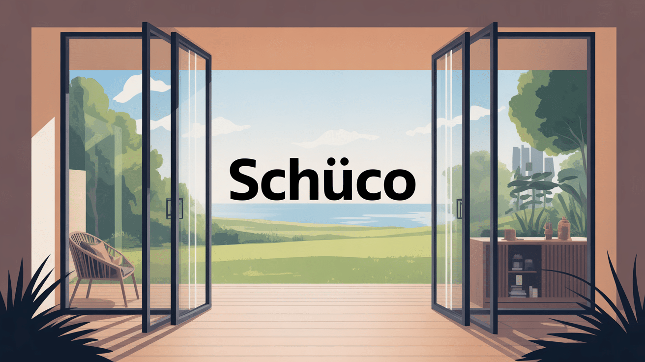 Vue globale menuiseries Schüco aluminium et PVC haut de gamme