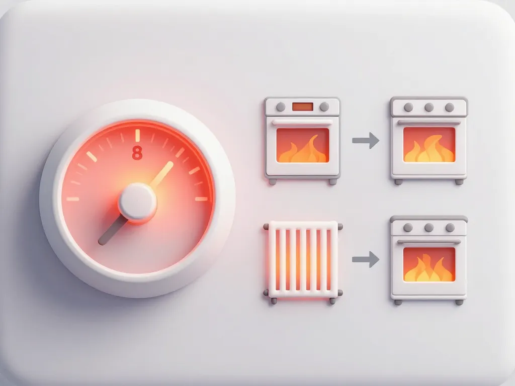 diagramme thermostat 8 quelle température four radiateur plaque